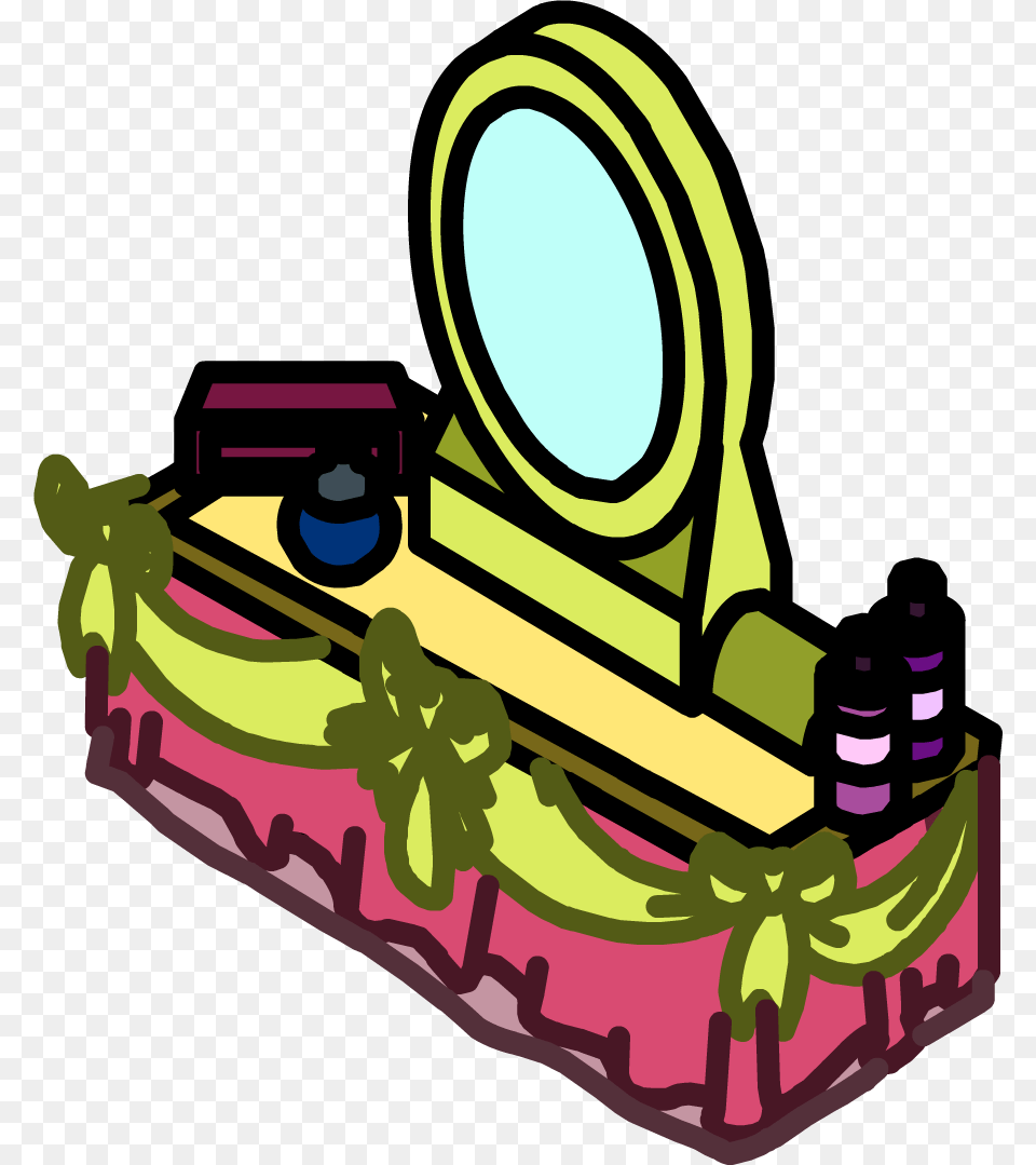 Dresser Clipart Dressing Table Vanity Club Penguin, Grass, Plant, Dynamite, Weapon Png
