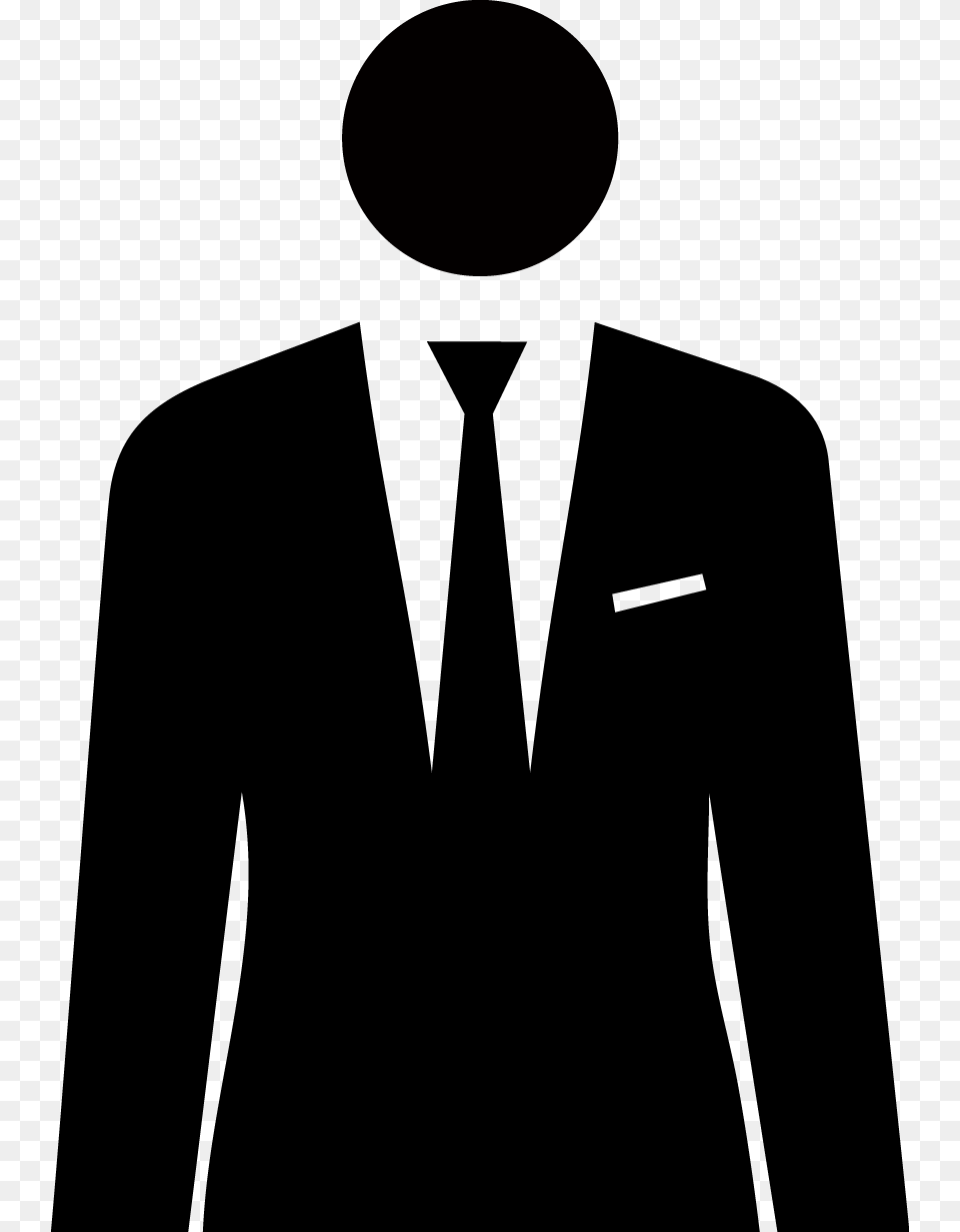 Dresses Silhouette Uomo In Giacca E Cravatta, Accessories, Clothing, Formal Wear, Stencil Free Png Download