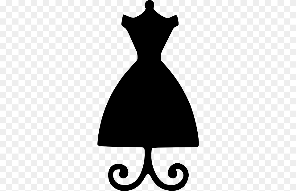Dressform Dress Form Use For The Shape, Silhouette, Stencil, Clothing, Coat Free Png Download