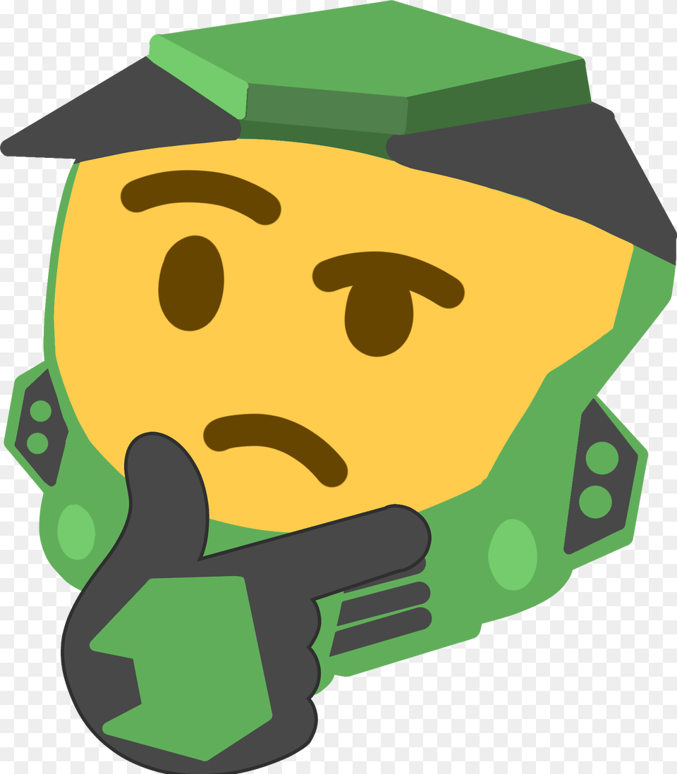 Drew A Chief Thinking Emoji Halo Free Png Download