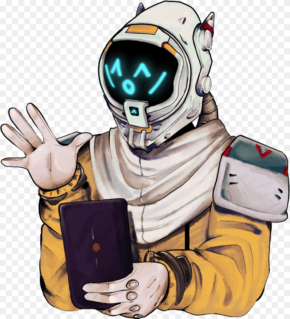 Drew A Korvax For My Thumbnail Korvax No Man39s Sky Art, Helmet, Person, Accessories, Wallet Free Transparent Png