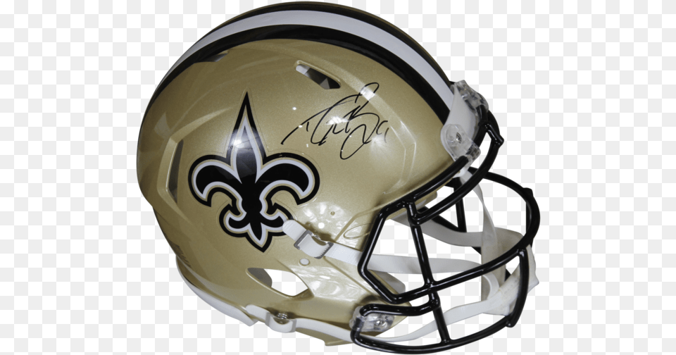 Drew Brees Autographed New Orleans New Orleans Saints, American Football, Football, Football Helmet, Helmet Free Png Download