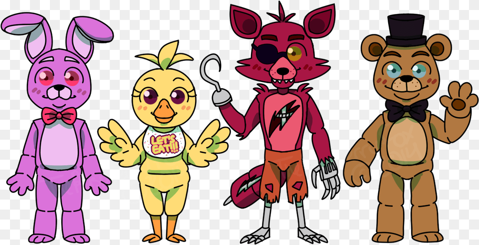 Drew Fan Art For Five Nights At Freddy39s Dibujos De Five Nights At, Book, Comics, Publication, Baby Free Transparent Png