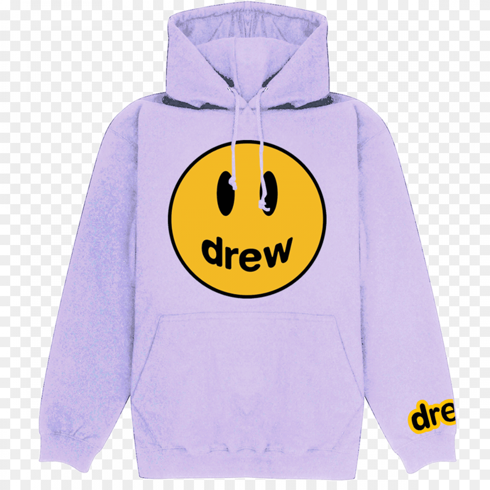 Drew House Drew Hoodie Blue, Clothing, Knitwear, Sweater, Sweatshirt Free Png