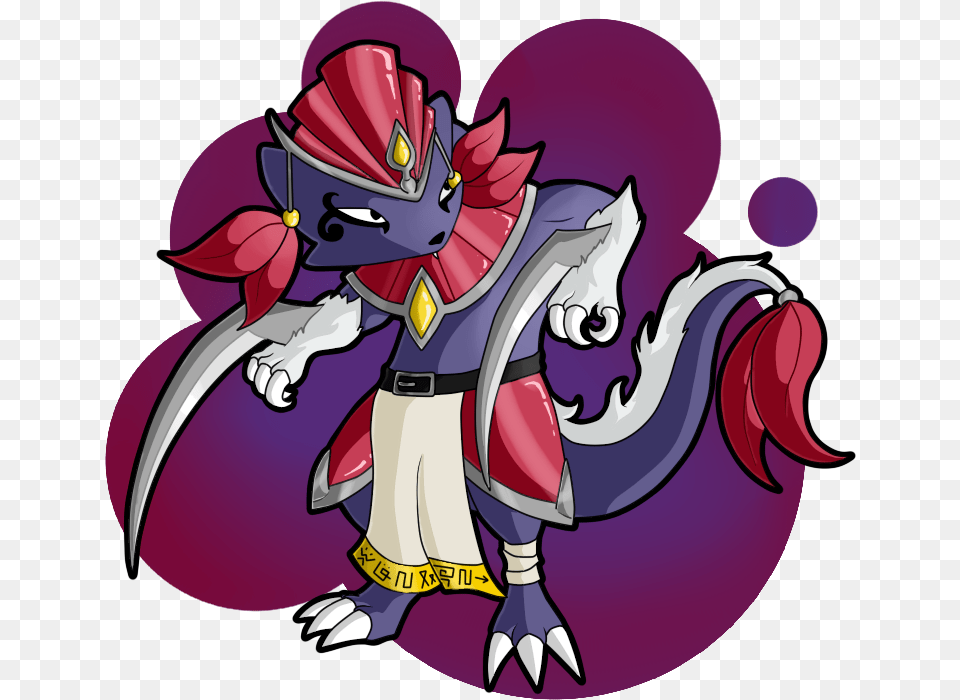 Drew Weavile As Digimon Xd Mythical Creature, Book, Comics, Publication, Baby Png