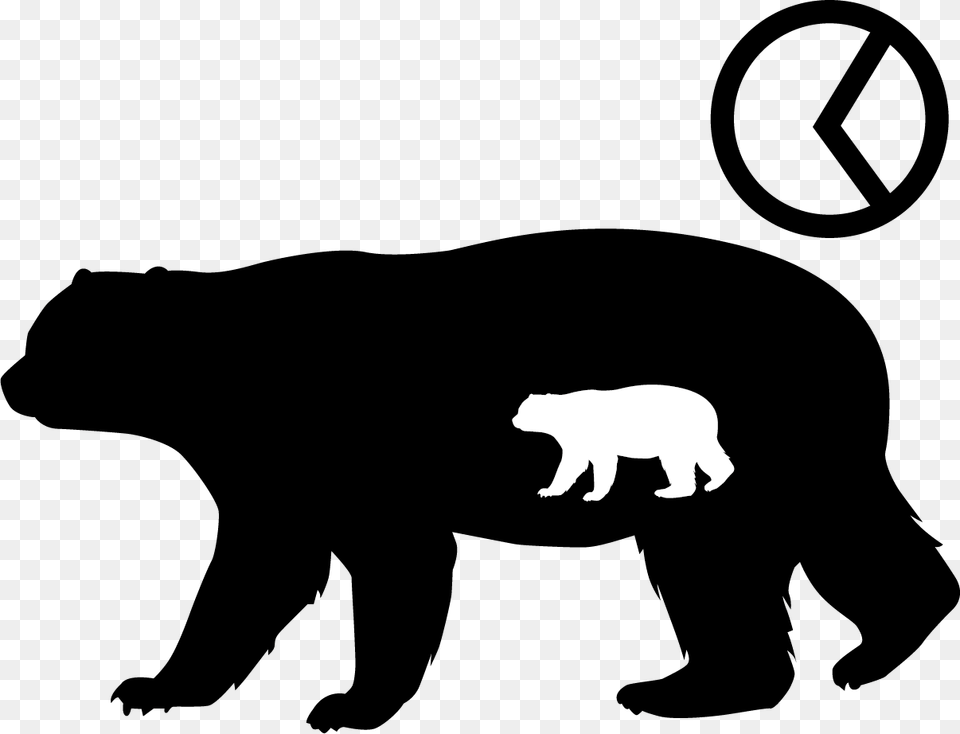 Drgtighed Inkubation Grizzly Bear, Stencil, Animal, Mammal, Wildlife Free Png