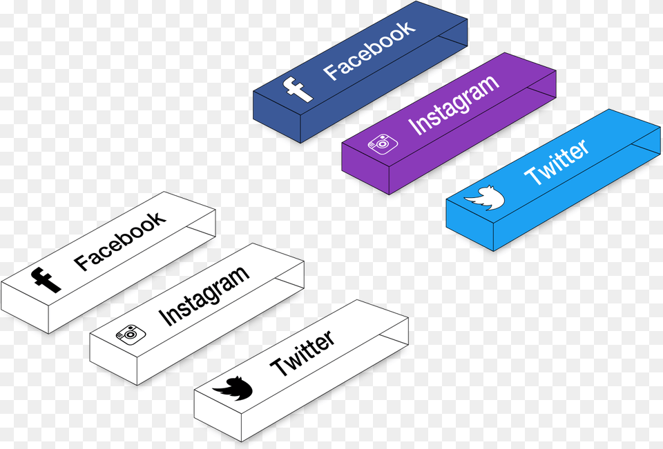 Dribbble 3dsocialbuttonspng By Travis John Intragram Logo 3d, Rubber Eraser Png