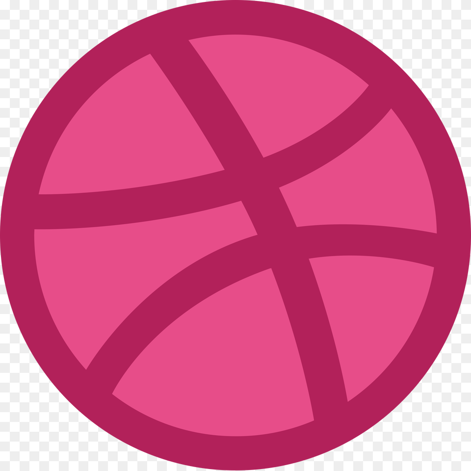 Dribbble Icon Logo Dribbble Logo, Sphere, Disk, Purple Free Transparent Png