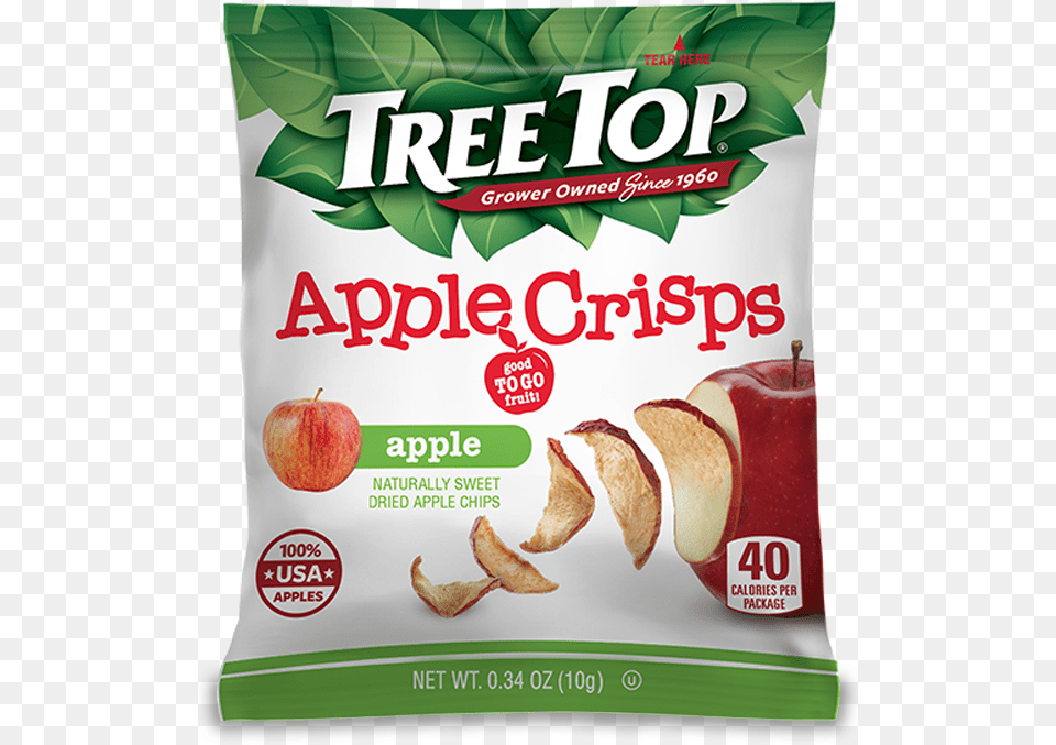 Dried Apple Crisps Tree Top Dried Apple Crisps, Food, Fruit, Plant, Produce Free Transparent Png