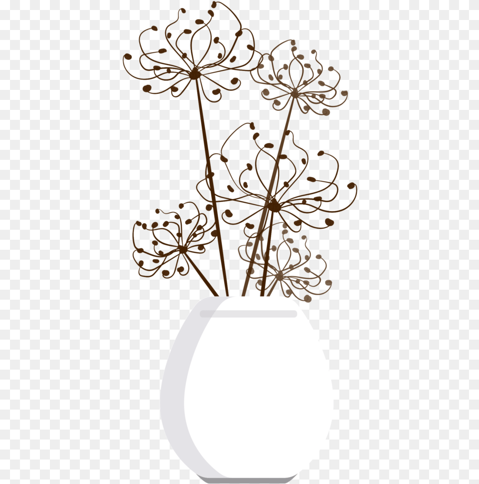 Dried Flower Pot With Background Decorative, Jar, Plant, Potted Plant, Pottery Png Image