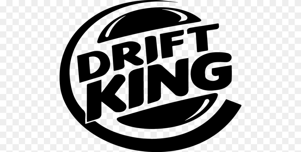 Drift King Jdm Tuner Sticker Decal Burger King, Gray Png