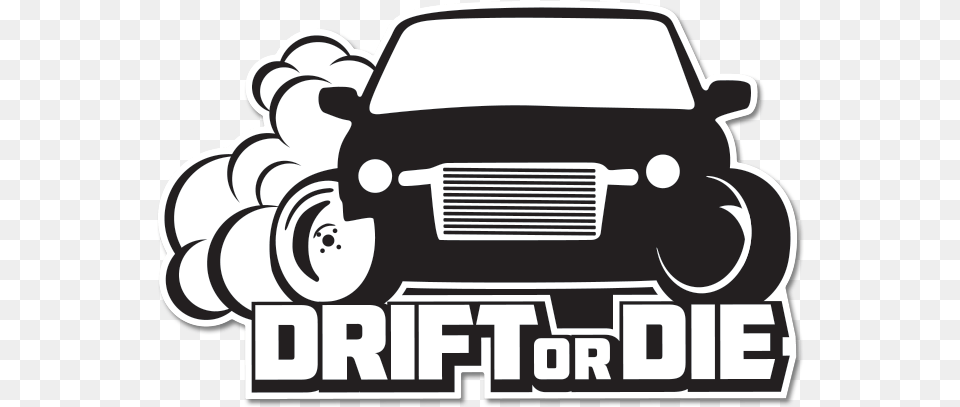 Drift Or Die Sticker, Stencil, Transportation, Vehicle, Car Png