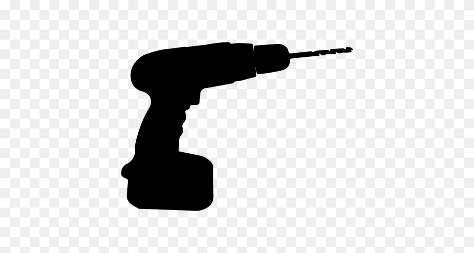 Drill Silhouette, Device, Power Drill, Tool Free Transparent Png