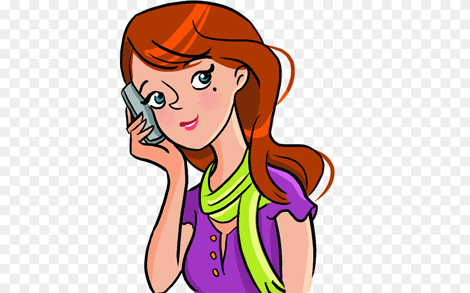 Dring I Am On Girl Calling Sticker, Adult, Person, Woman, Female Free Png