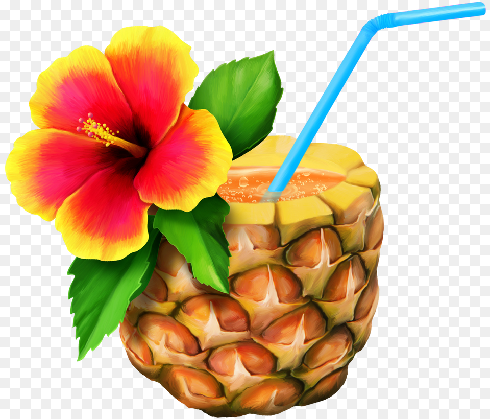 Drink Clipart Drink Hawaii Hawaiian, Food, Fruit, Plant, Produce Free Png
