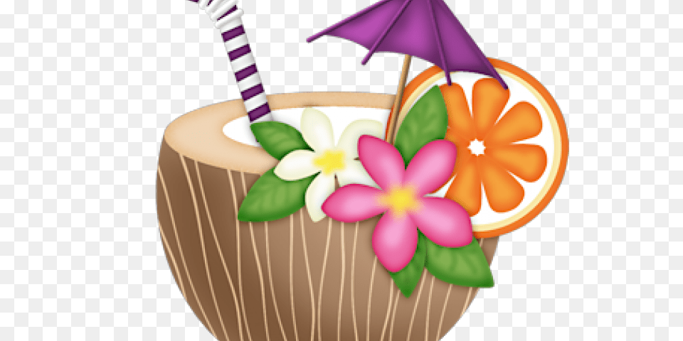 Drink Clipart Luau, Food, Fruit, Plant, Produce Png