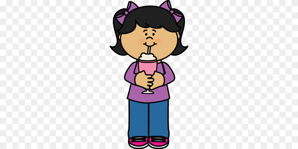 Drink Clipart Milkshake Girl Drinking Clipart, Face, Head, Person, Baby Png Image
