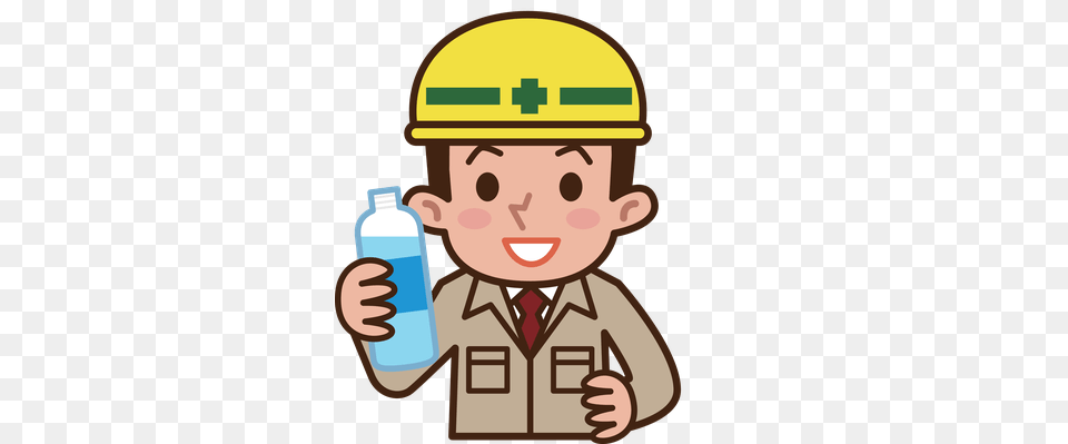 Drink Clipart Uses Water, Clothing, Hardhat, Helmet, Head Free Png