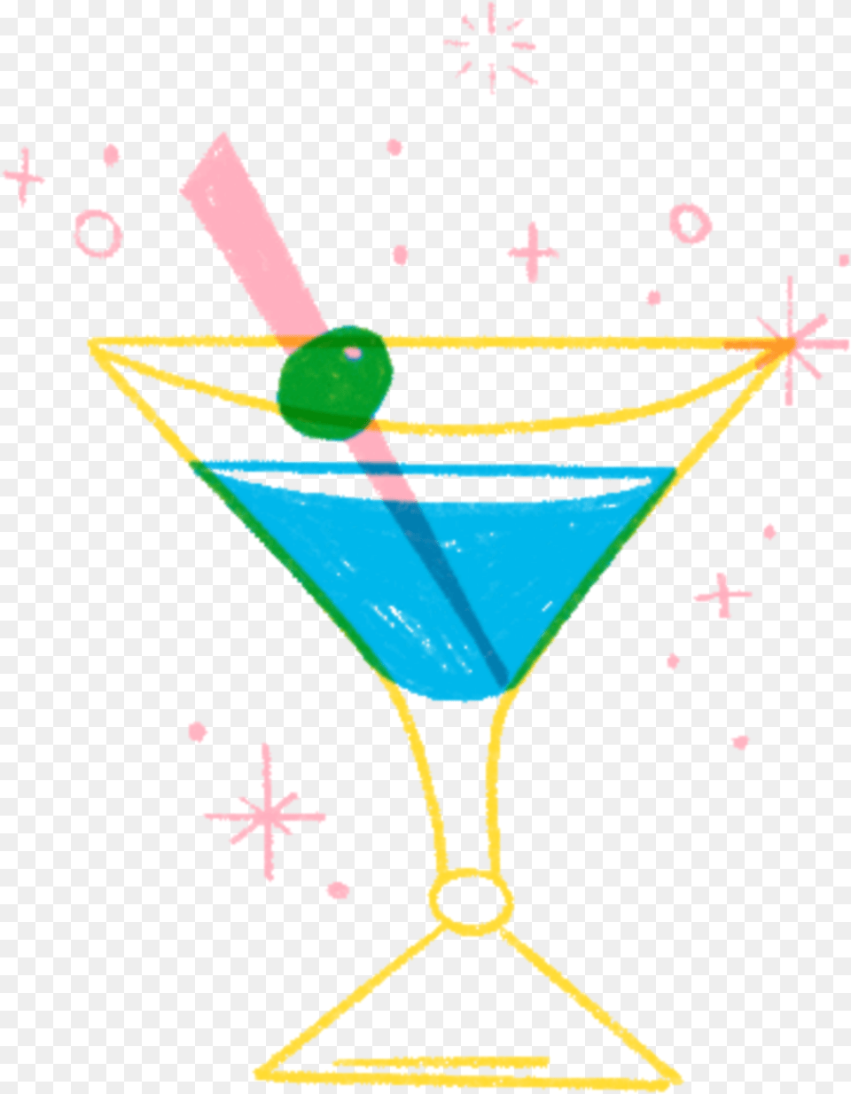 Drink Cocktail Sketch Drawing Illustration Overlay Blue Lagoon, Alcohol, Beverage, Martini Free Png