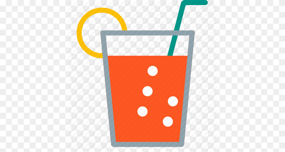 Drink Glass Juice Lemon Outing Straw Water Icon, Beverage Free Png