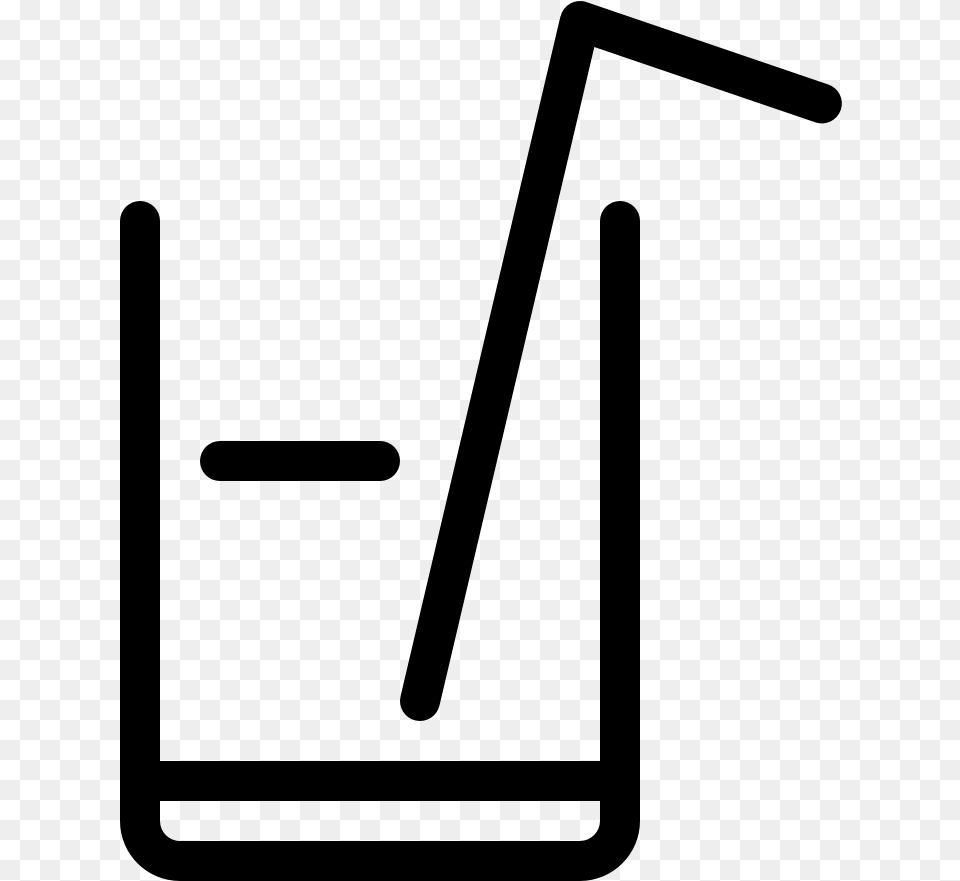 Drink Glass Straw Mobile App, Gray Png Image