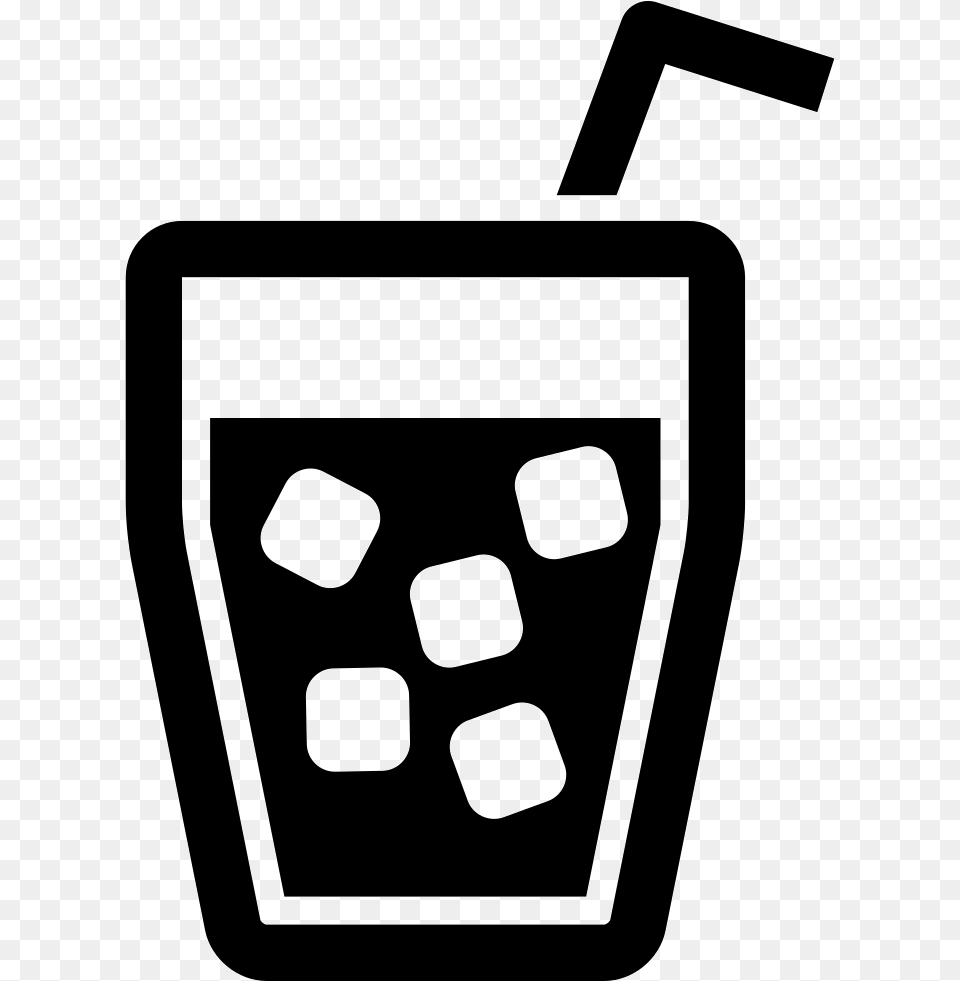 Drink Glass With Ice Cubes And Straw Comments Drink Icon, Electronics, Mobile Phone, Phone Free Png