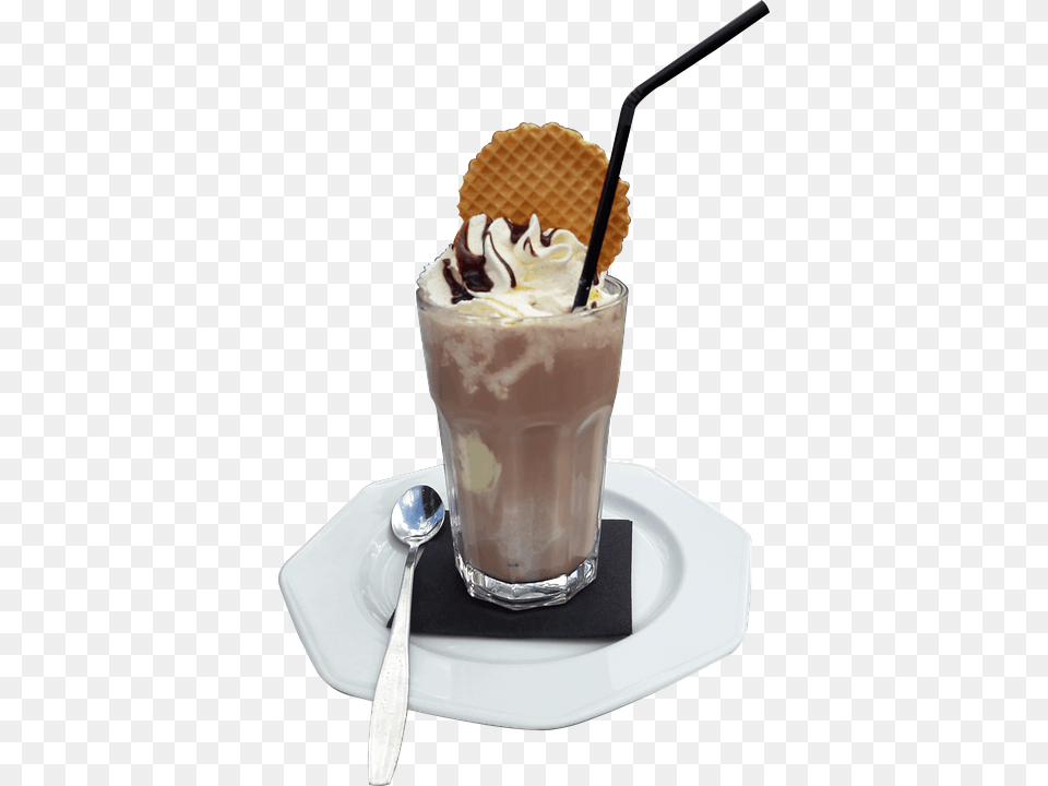 Drink Ice Cream Refreshment Summer Cold Cup Floats, Food, Dessert, Ice Cream, Spoon Free Png