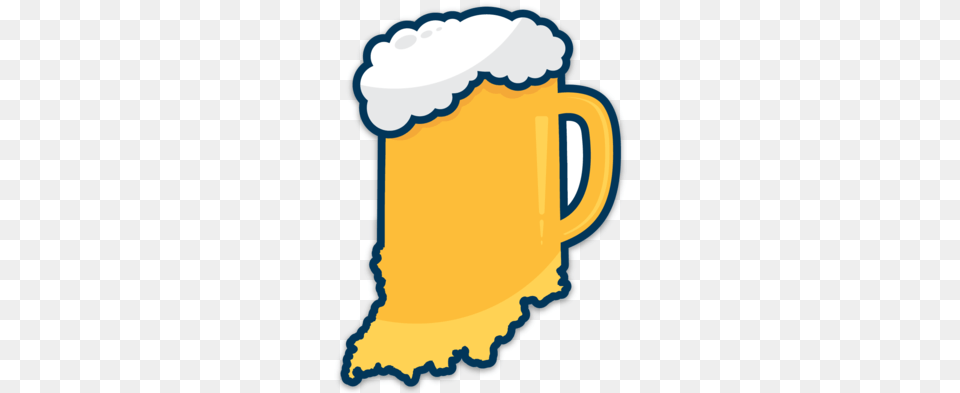 Drink Indiana Sticker The Shop Indy, Alcohol, Beer, Beverage, Cup Png Image