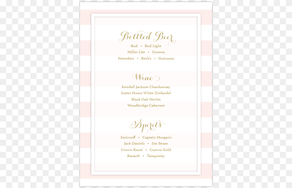 Drink Menu, Text, Page Free Png