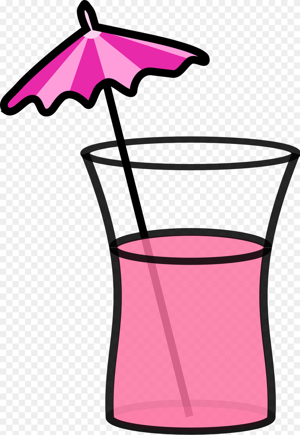Drink Umbrella Clipart Download Umbrella Drink Pink Drink Clipart, Canopy Png Image