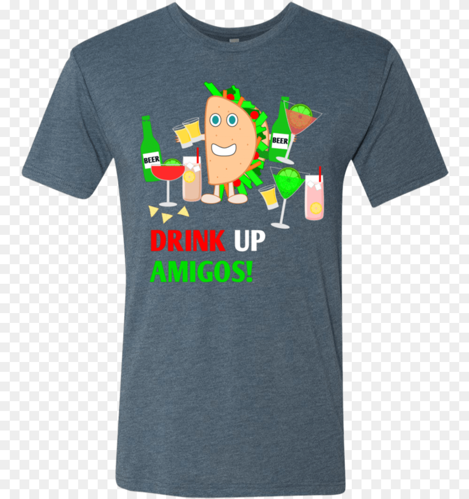 Drink Up Amigos Shirt, Clothing, T-shirt, Face, Head Png