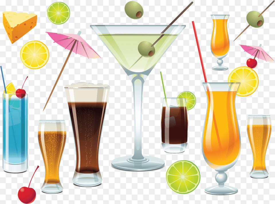 Drink Vector, Alcohol, Glass, Cocktail, Beverage Png