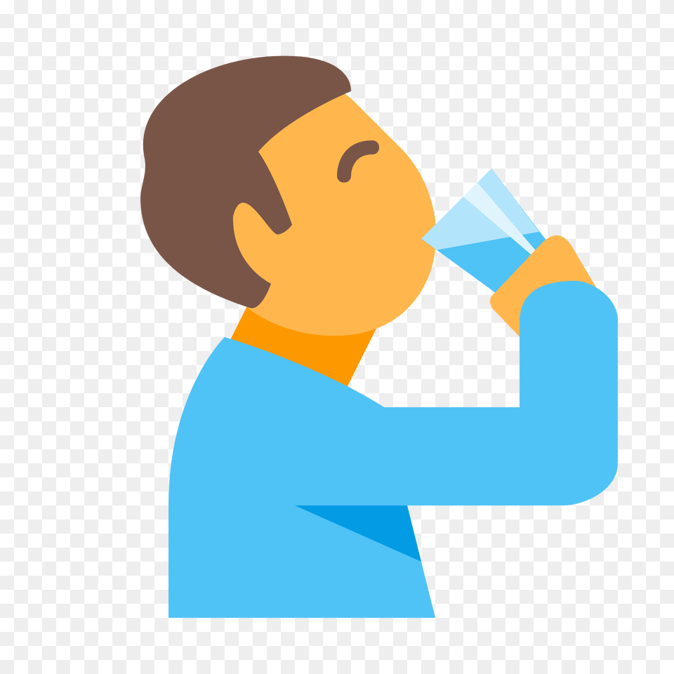 Drink Water Emoji Drinking Water Clipart, Person, Beverage, Head, Face Free Png Download