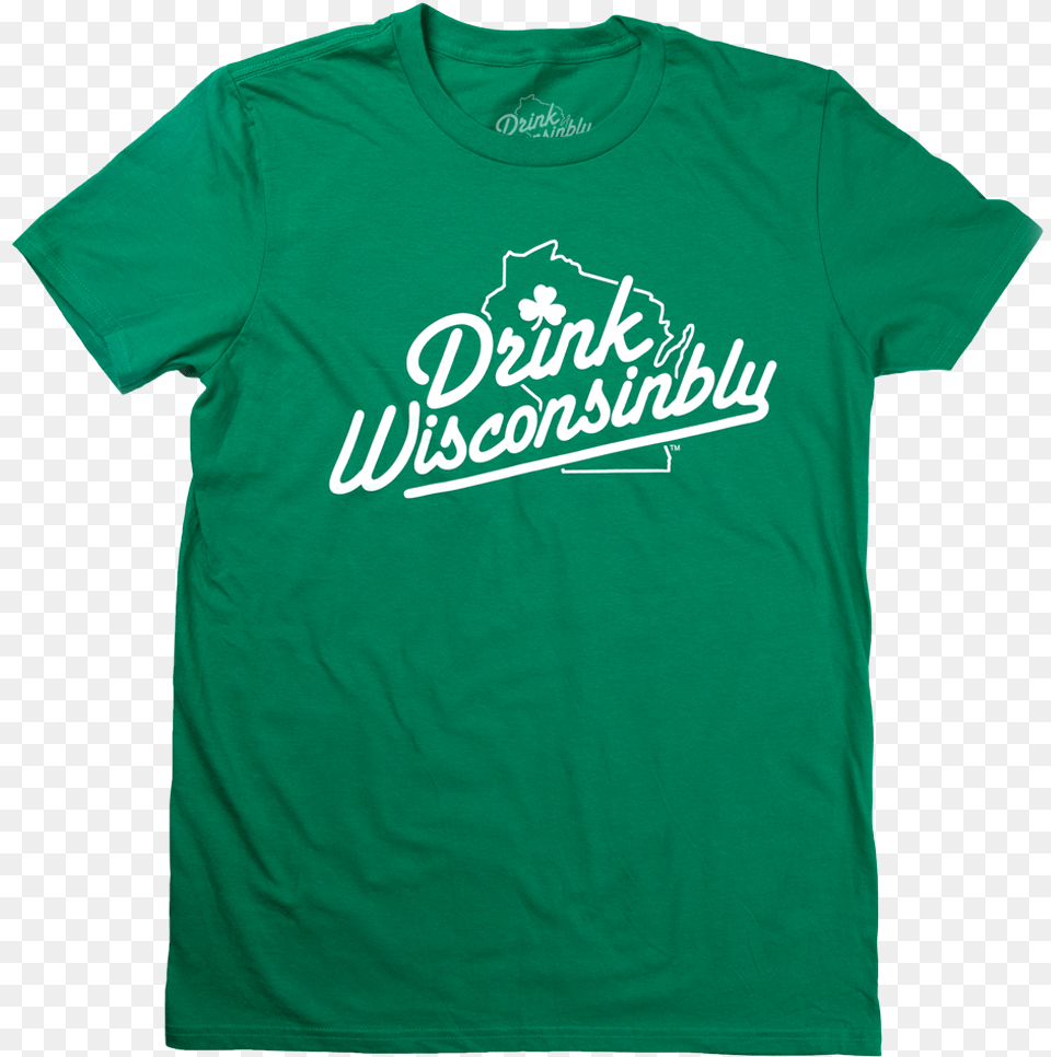 Drink Wisconsinbly Shamrock T Shirt, Clothing, T-shirt Free Transparent Png