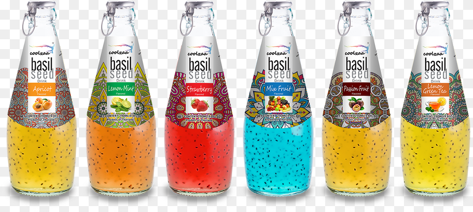 Drink With Basil Seeds, Alcohol, Beer, Beverage, Bottle Png Image