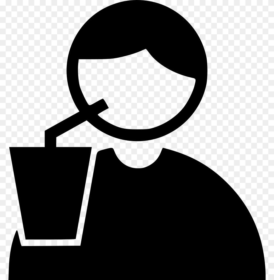 Drinking Drinking Icon, Stencil, Adult, Male, Man Free Png Download