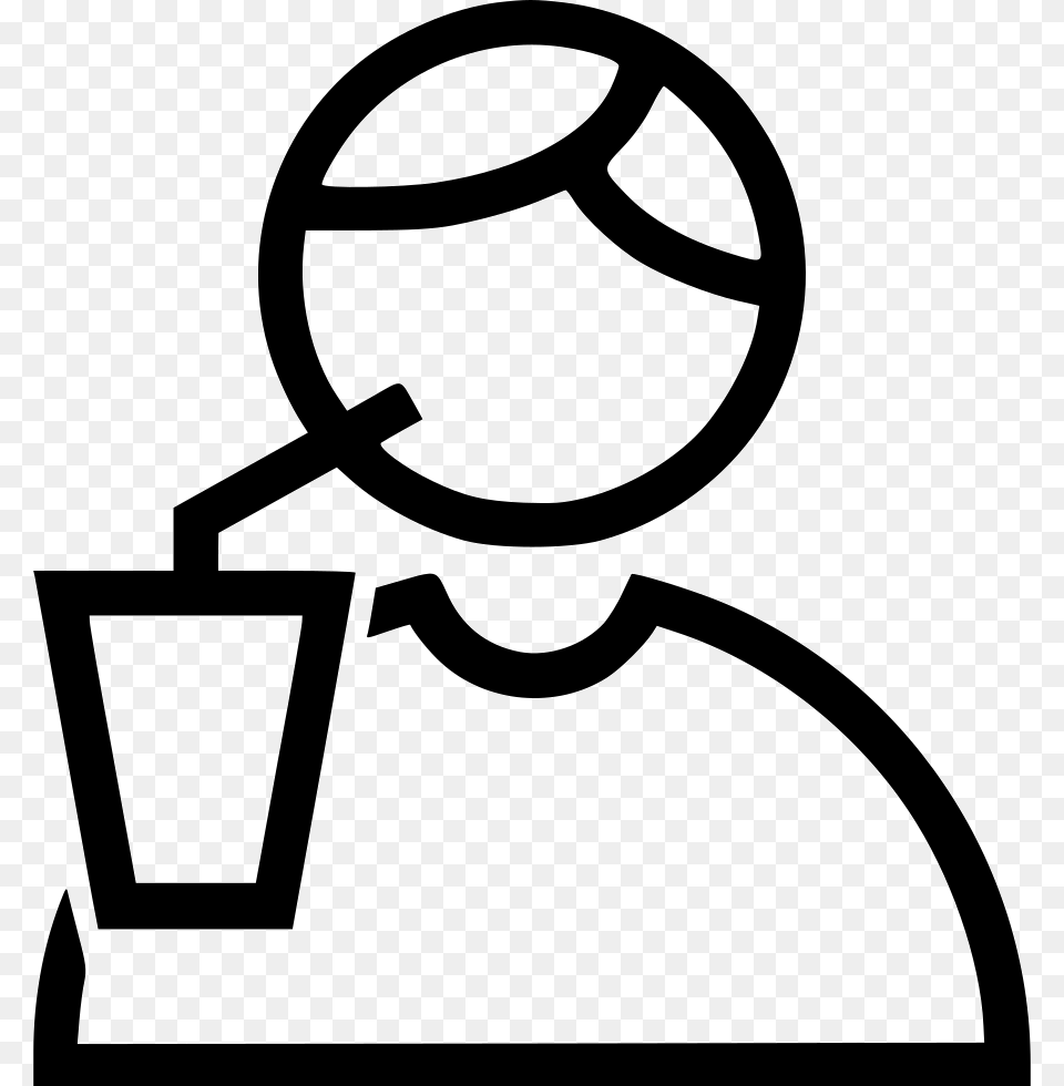 Drinking Drinking Icon, Stencil, Bow, Weapon Free Png