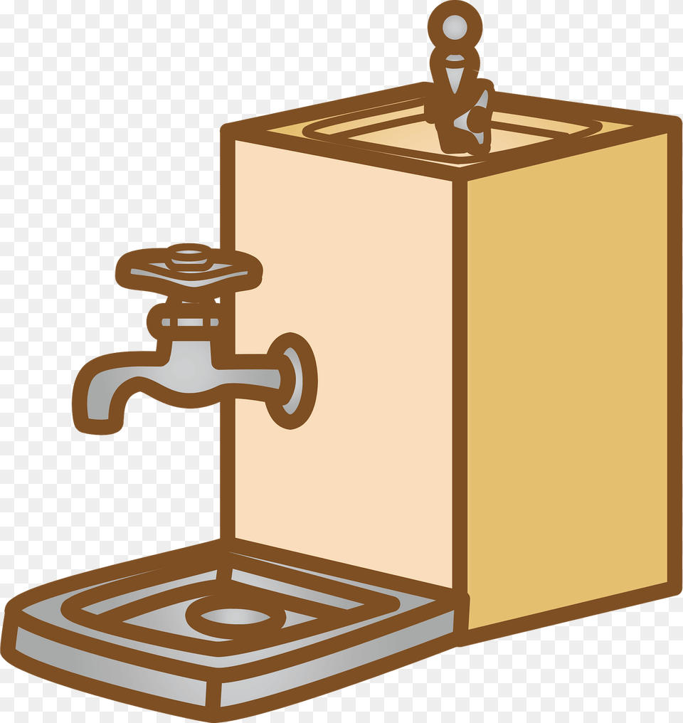 Drinking Fountain In A Park Clipart, Architecture, Water, Bronze Free Png Download