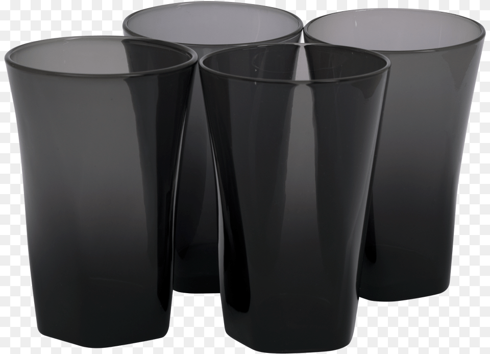 Drinking Glasses Made From Old Smartphone Screens Black Drinking Glasses, Cylinder, Glass, Pottery, Cup Free Png Download