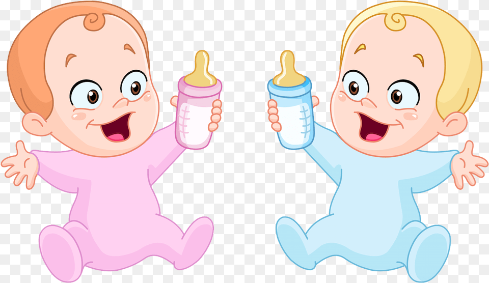 Drinking Milk Clipart Animated Baby Bottle, Person, Cream, Dessert, Food Free Png Download