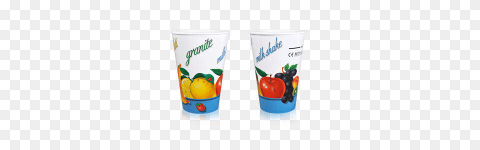 Drinking Paper Cups And Plastic Lids Medac, Yogurt, Dessert, Food, Cup Free Transparent Png