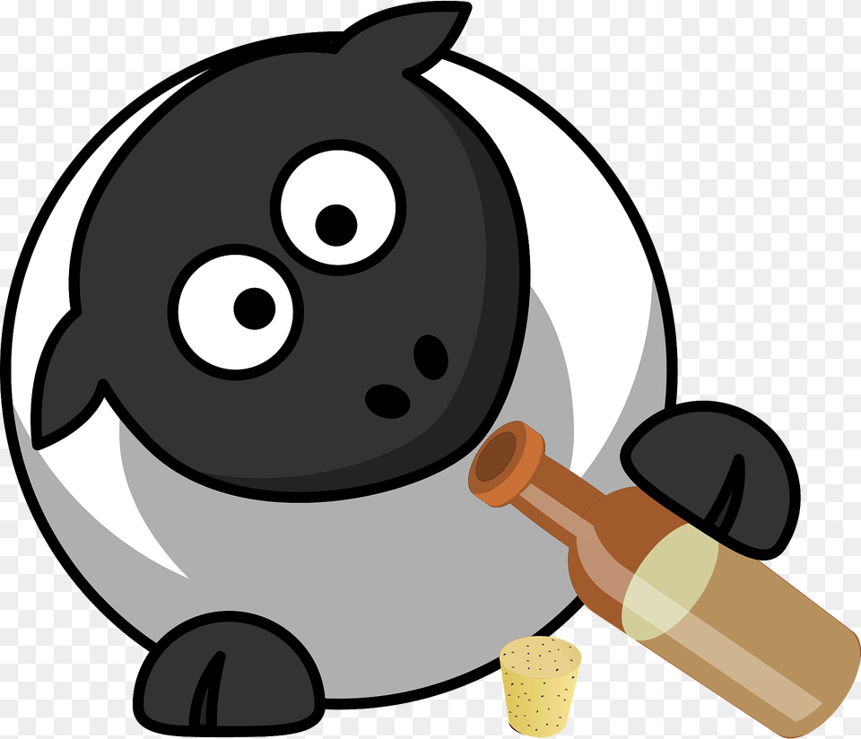 Drinking Sheep Clipart, Device, Grass, Lawn, Lawn Mower Free Png