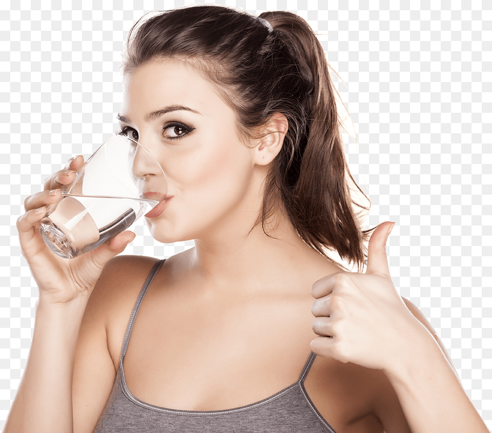 Drinking Structured Water Person Drinking Glass Of Water, Adult, Female, Woman, Beverage Free Png Download