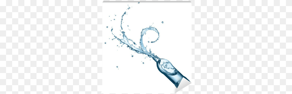 Drinking Water Splashing Wall Mural U2022 Pixers We Live To Change Dot, Art, Graphics, Droplet, Bottle Png