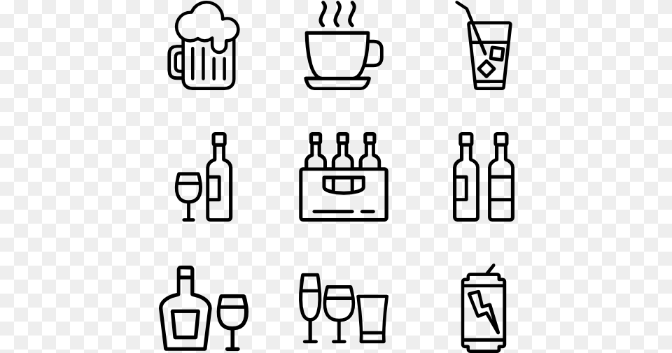 Drinks And Beverage Food Truck Icon Free, Gray Png Image
