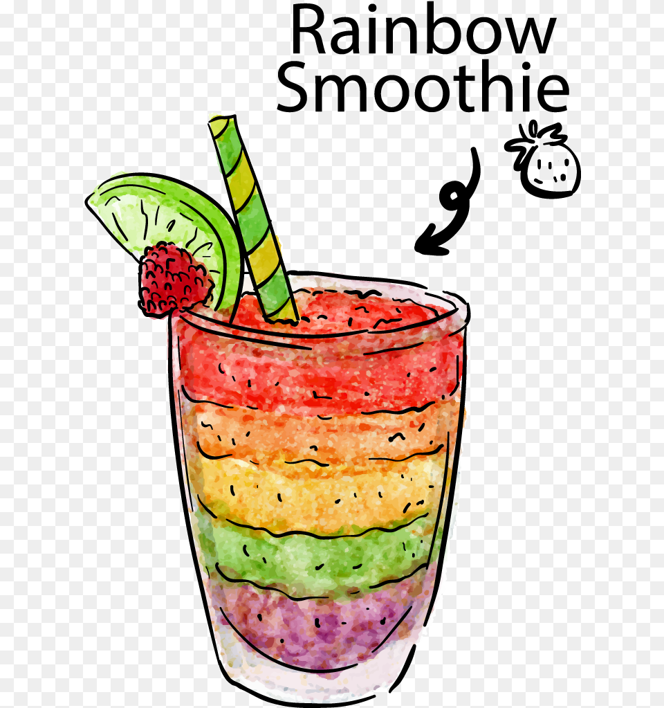 Drinks Clipart Smoothie Smoothie, Produce, Food, Fruit, Plant Png