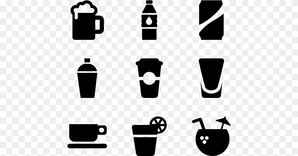 Drinks Drink Icon Vector, Gray Free Transparent Png