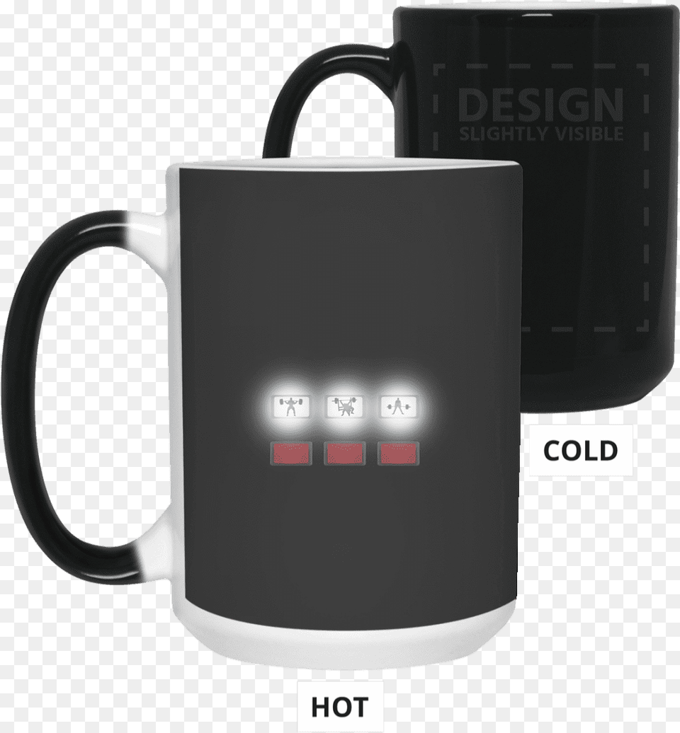 Drinkware Black One Size White Lights Color Changing Mug, Cup, Beverage, Coffee, Coffee Cup Png Image