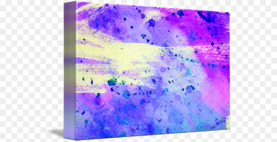 Drip Blue Watercolor Painting, Art, Canvas, Purple, Modern Art Free Png Download