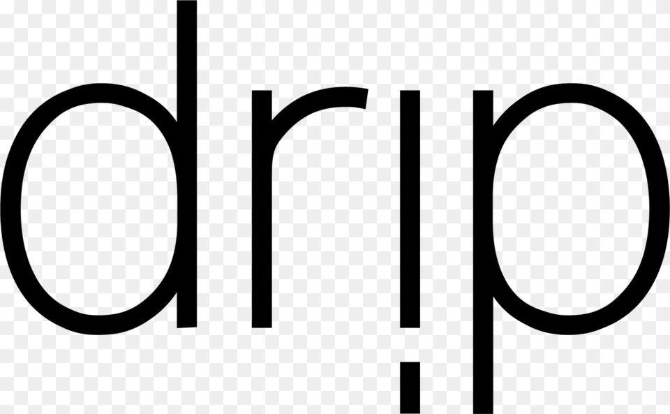 Drip Logo Notag Black, Gray Png Image